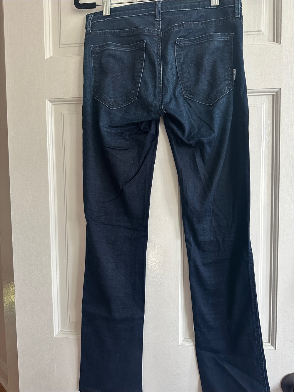 MOTHER  Dark Blue Bootcut Jeans